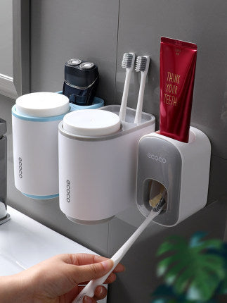 Dispensador Automático SmartBrush™ – Organização e Praticidade no Seu Banheiro!