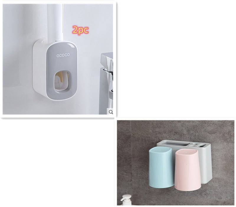 Dispensador Automático SmartBrush™ – Organização e Praticidade no Seu Banheiro!