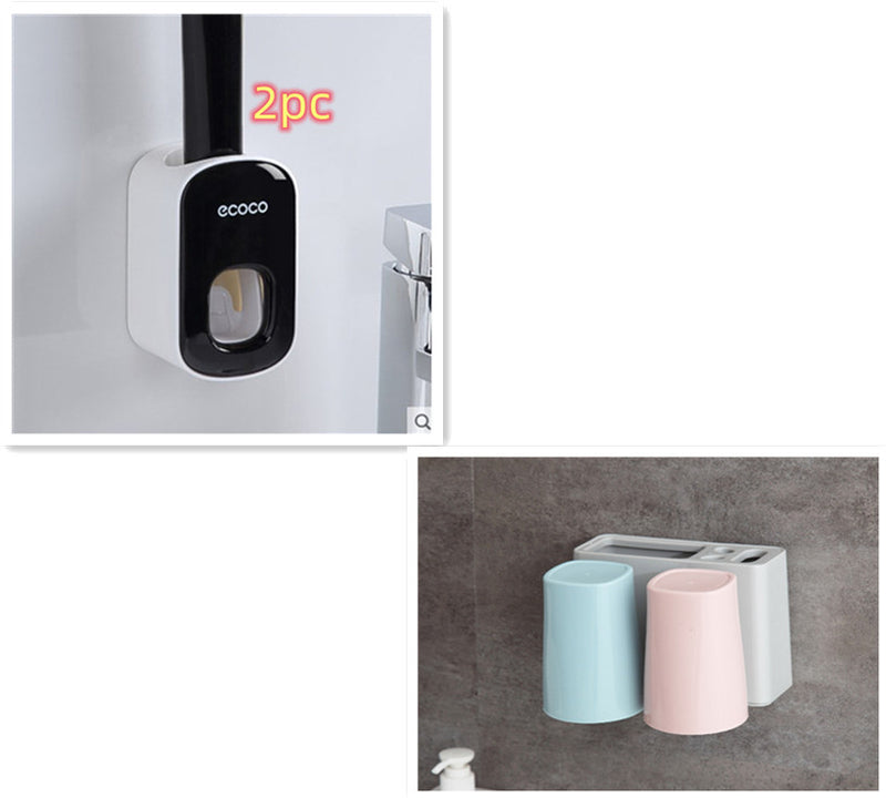 Dispensador Automático SmartBrush™ – Organização e Praticidade no Seu Banheiro!